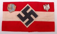 Lot 421 - A German Hilter Youth armband, together with a...