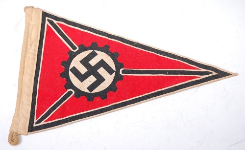 Lot 455 - A German Teno pennant having printed swastika...