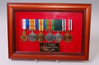Lot 359 - A family group of medals to include WW I...