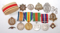 Lot 471 - A WW I British War and Victory duo, naming...