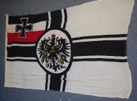 Lot 533 - An Imperial German flag, stamped to the border...