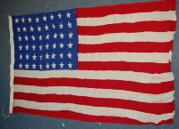 Lot 534 - An American star and stripes flag, showing 48...