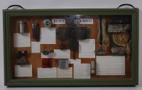 Lot 537 - A framed and glazed display of German WW II...