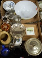 Lot 82 - A box of miscellaneous items to include 1920s...