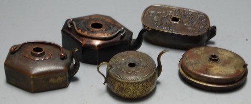 Lot 545 - A Chinese bronze incense burner, of octagonal...