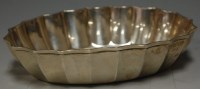 Lot 269 - A late Victorian silver bowl of lobed oval...