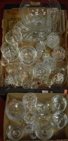 Lot 100 - Two boxes of miscellaneous glassware to...