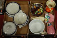 Lot 101 - Two boxes of miscellaneous china to include...