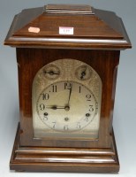 Lot 119 - An early 20th century continental walnut cased...
