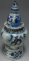 Lot 122 - *An 18th century Delft jar and cover of...