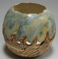 Lot 3 - A Bernard Rooke style studio pottery vase of...