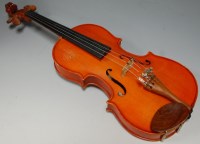 Lot 135 - A Stentor student violin and bow, cased
