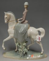 Lot 162 - A large Lladro porcelain figure modelled as a...