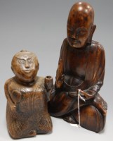 Lot 1 - A 20th century carved soft wood figure of a...