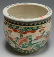 Lot 12 - *A Chinese stoneware jardiniere decorated with...