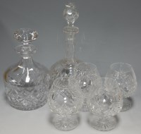 Lot 209 - A collection of cut glass ware to include...