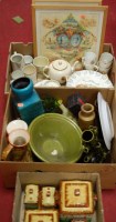 Lot 210 - Three boxes of miscellaneous china to include...
