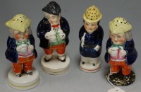 Lot 211 - Four various 19th century Staffordshire...