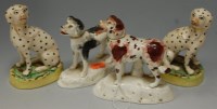 Lot 216 - *A pair of 19th century Staffordshire figures...