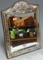 Lot 236 - A modern silver easel dressing table mirror,...
