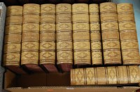 Lot 316 - A set of 25 leather bound volumes of the...