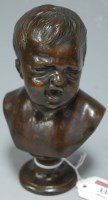 Lot 334 - An early 20th century bronze portrait bust of...