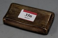 Lot 356 - An Edwardian silver pocket snuff-box, having...