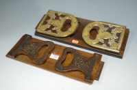 Lot 114 - *A Victorian walnut and brass mounted folding...