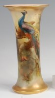 Lot 3060 - A Royal Worcester porcelain vase, decorated by...