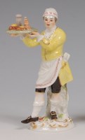 Lot 3064 - A Meissen porcelain figure 'The Pastry Seller',...