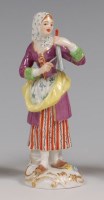 Lot 3066 - A Meissen porcelain figure 'Woman with...