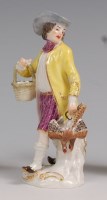 Lot 3067 - A Meissen porcelain figure 'The Poultry Seller'...