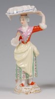 Lot 3094 - A Meissen porcelain figure 'The Cheese Seller',...