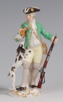 Lot 3097 - A Meissen porcelain figure 'The Hunter with...