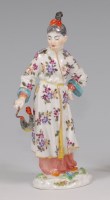 Lot 3115 - A Meissen porcelain figure of a Mandarin, in...