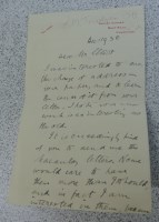 Lot 3017 - TREVELYAN G.M., signed letter to Mr Elliott...