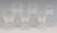 Lot 3152 - A suite of Waterford cut crystal table glass,...