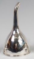 Lot 3186 - A George III silver one-piece wine funnel, the...