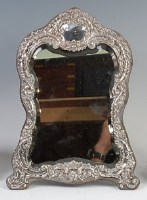 Lot 3191 - A late Victorian embossed silver mounted easel...
