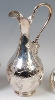 Lot 3215 - A 20th century Turkish silver wine jug, having...