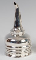 Lot 3231 - A late Georgian silver two-piece wine funnel,...