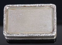 Lot 3183 - A George III silver pill-box, having a raised...