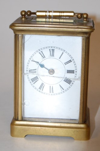 Lot 351 - An early 20th century lacquered brass cased...