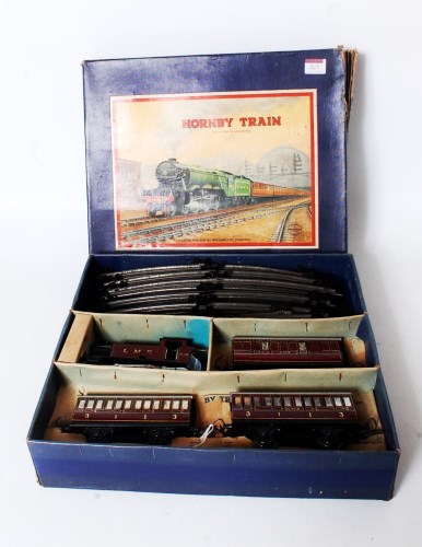Lot 309 - Hornby 1948-54 No.101 LMS tank passenger set...