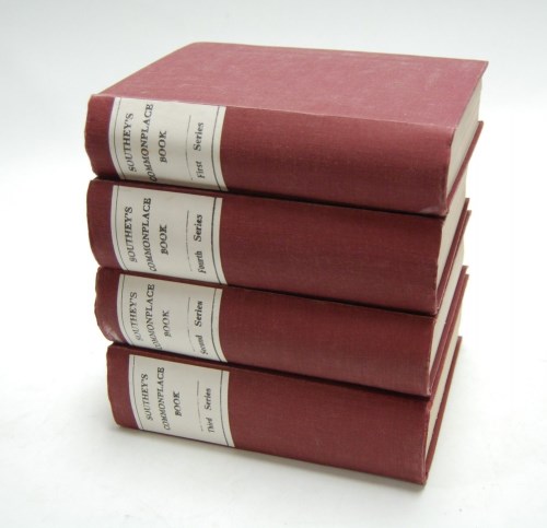 Lot 569 - Warter, JW, Southey's Commonplace Book (4...