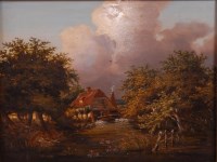 Lot 1449 - Follower of James Stark - The Watermill under...