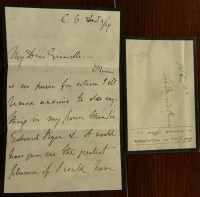 Lot 1020 - GREY Henry George, 3rd Earl 1802-1894, signed...