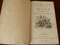 Lot 1068 - AESOP Fables, London John Stockdale 1793,...