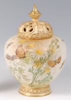 Lot 1093 - A Royal Vienna Alexandra Porcelain Works pot...