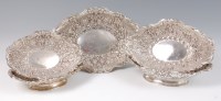 Lot 1127 - A late Victorian silver and embossed suite of...